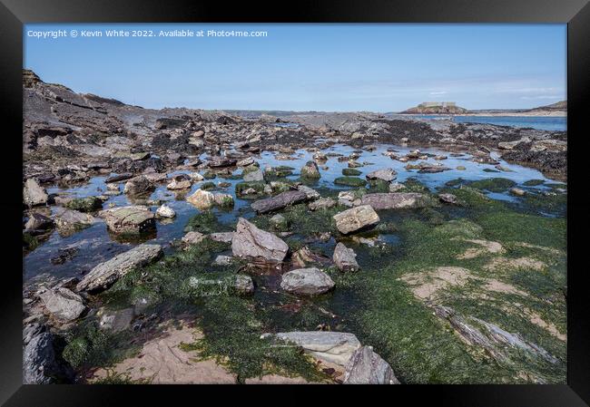 Angle Bay in Pembrokeshire Framed Print by Kevin White