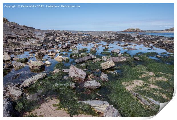 Angle Bay in Pembrokeshire Print by Kevin White