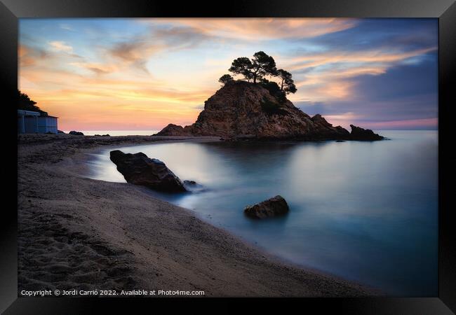 Blue hour at dawn in Cap Roig, Costa Brava, Catalonia - 1 Framed Print by Jordi Carrio