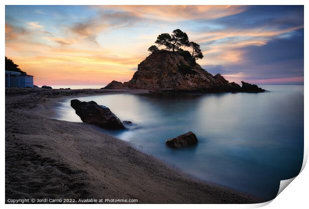 Blue hour at dawn in Cap Roig, Costa Brava, Catalonia - 1 Print by Jordi Carrio