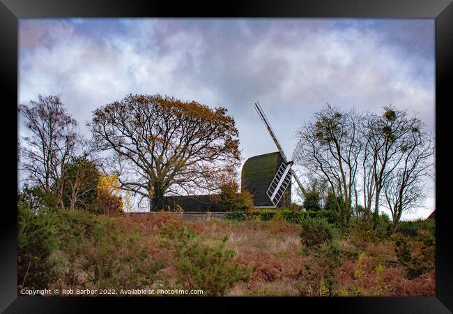 Reigate Heath Windmill Framed Print by Rob Barber