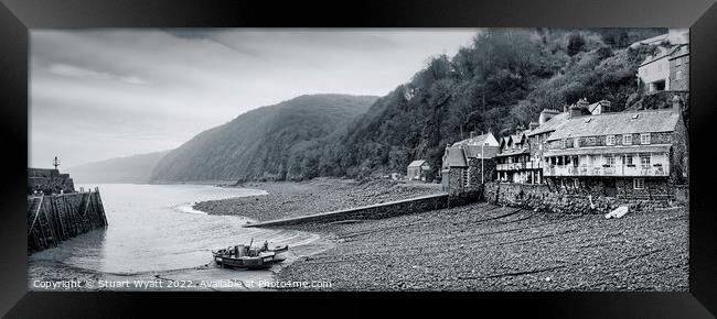 Clovelly Harbour, Devon Framed Print by Stuart Wyatt