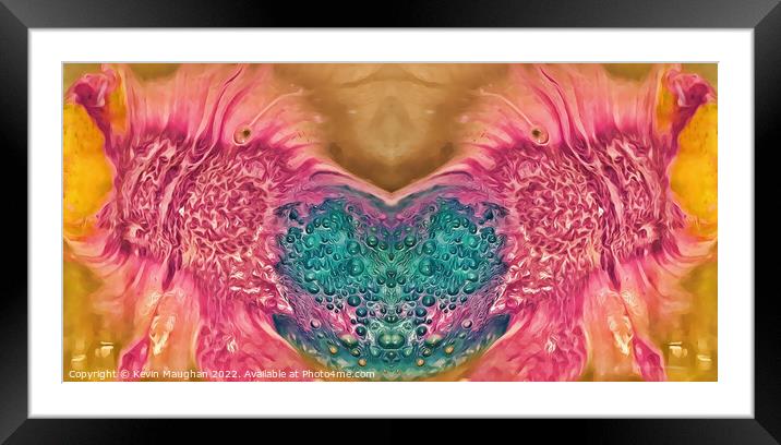 Abstract Art Texture 2 Framed Mounted Print by Kevin Maughan