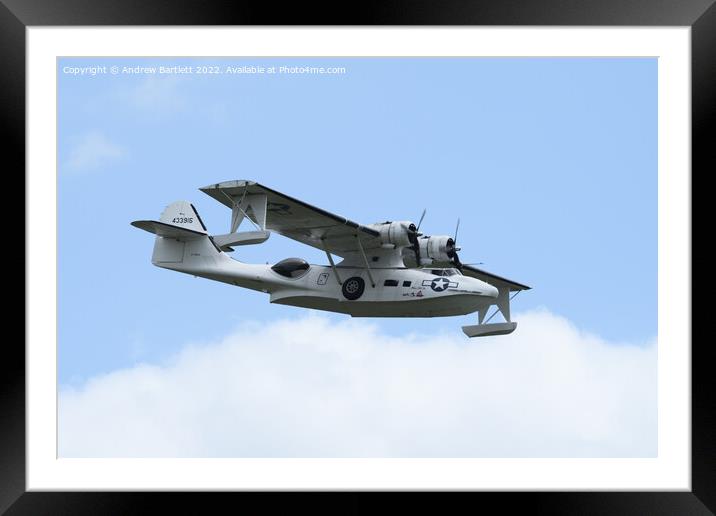 Catalina PBY-5A Framed Mounted Print by Andrew Bartlett