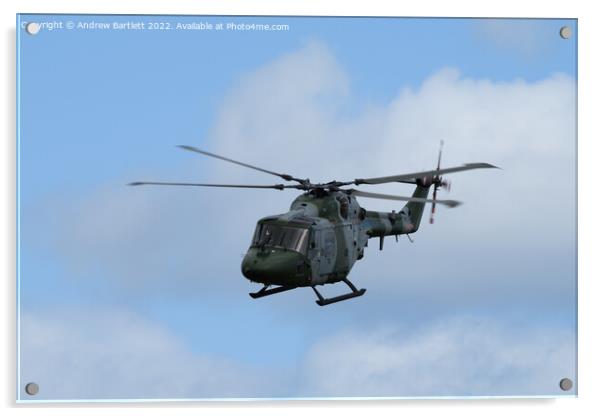 Westland Lynx Acrylic by Andrew Bartlett