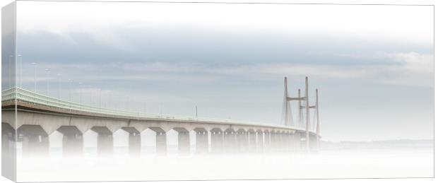 Abstract Misty 7 bridge Canvas Print by paul holt