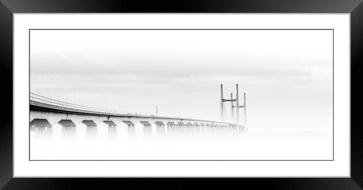  Misty 7 bridge Framed Mounted Print by paul holt