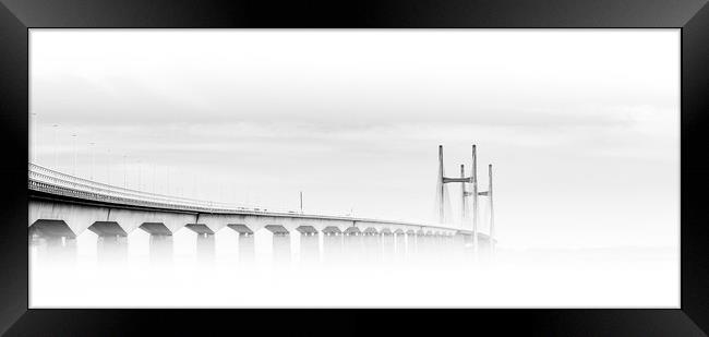  Misty 7 bridge Framed Print by paul holt