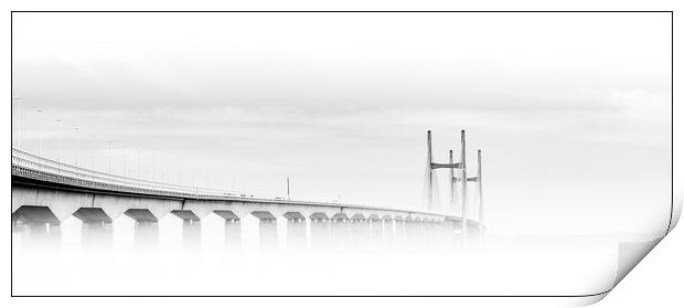  Misty 7 bridge Print by paul holt
