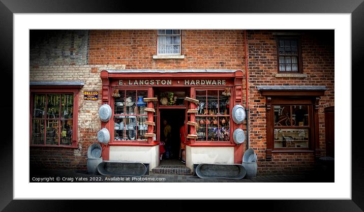 Old Hardware Store Black Country Living Museum Framed Mounted Print by Craig Yates