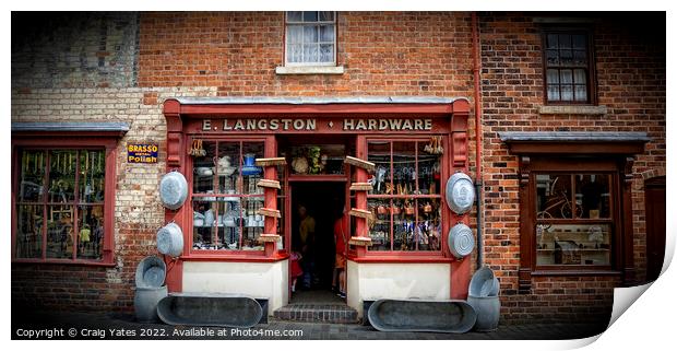 Old Hardware Store Black Country Living Museum Print by Craig Yates