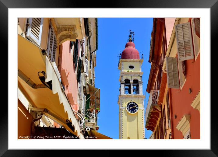 Corfu Town Framed Mounted Print by Craig Yates