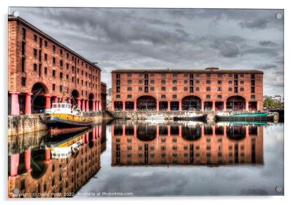 Liverpool Albert Dock Acrylic by David Pyatt