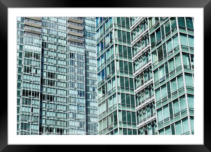 Urban Abstract Framed Mounted Print by John Mitchell