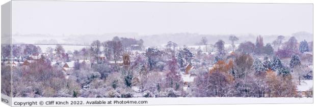 Winter Wonderland in the Cotswolds Canvas Print by Cliff Kinch