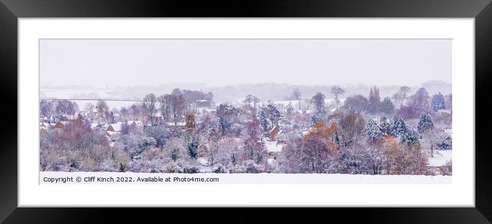 Winter Wonderland in the Cotswolds Framed Mounted Print by Cliff Kinch