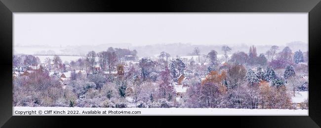 Winter Wonderland in the Cotswolds Framed Print by Cliff Kinch