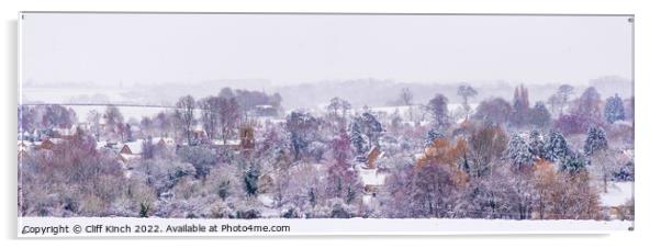 Winter Wonderland in the Cotswolds Acrylic by Cliff Kinch