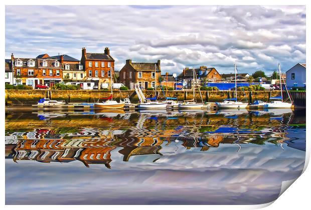 Ayr Marina Print by Valerie Paterson