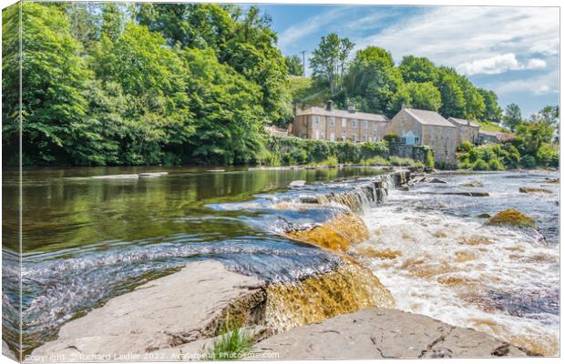 Summer at Demesnes Mill, Barnard Castle, Teesdale Canvas Print by Richard Laidler