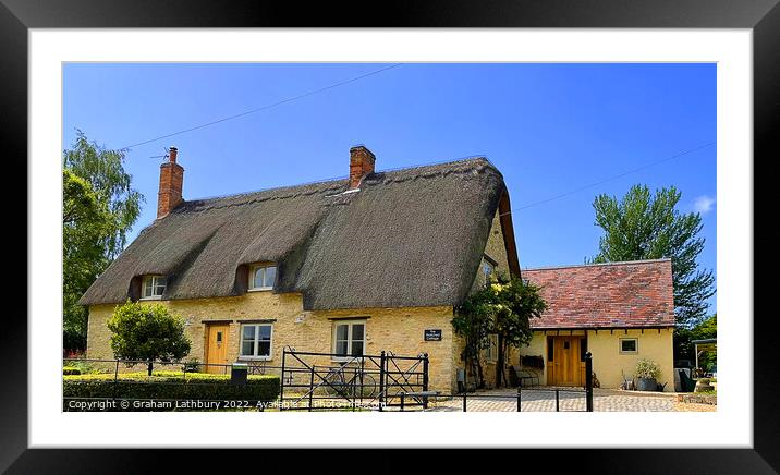 "The" Thatched Cottage Framed Mounted Print by Graham Lathbury