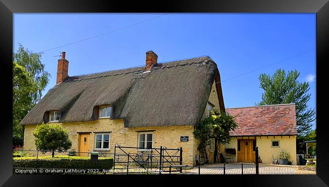 "The" Thatched Cottage Framed Print by Graham Lathbury