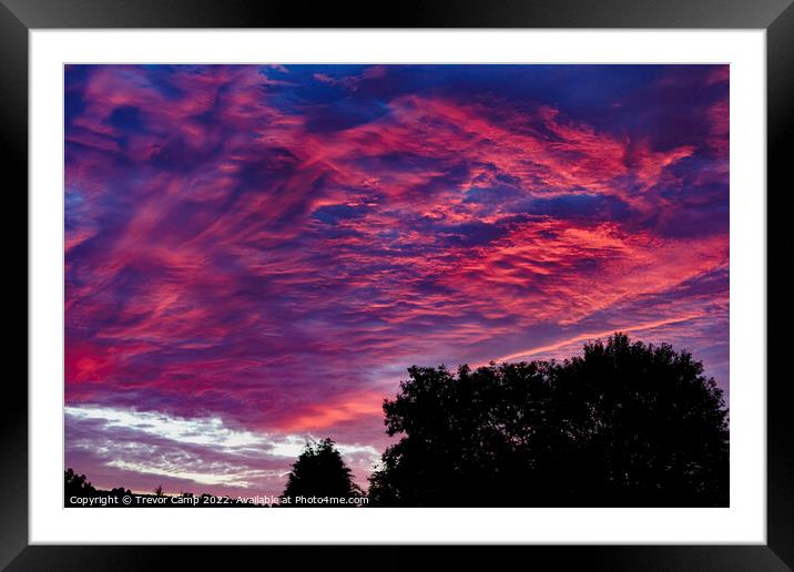 Morning Glory Sunrise Framed Mounted Print by Trevor Camp