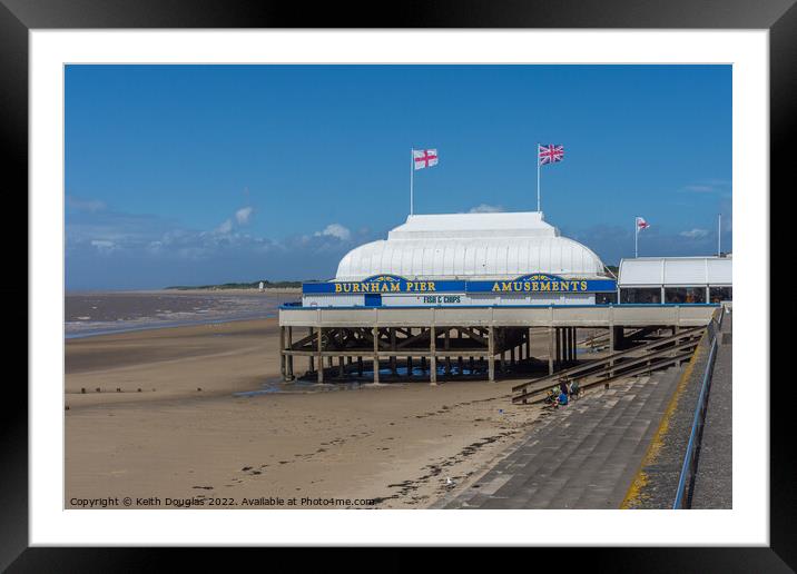 The Pier at Burnham on Sea Framed Mounted Print by Keith Douglas