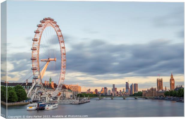 The London Eye Canvas Print by Gary Parker
