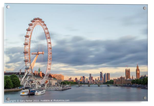 The London Eye Acrylic by Gary Parker