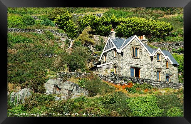 House on the hill Framed Print by Andrew Poynton
