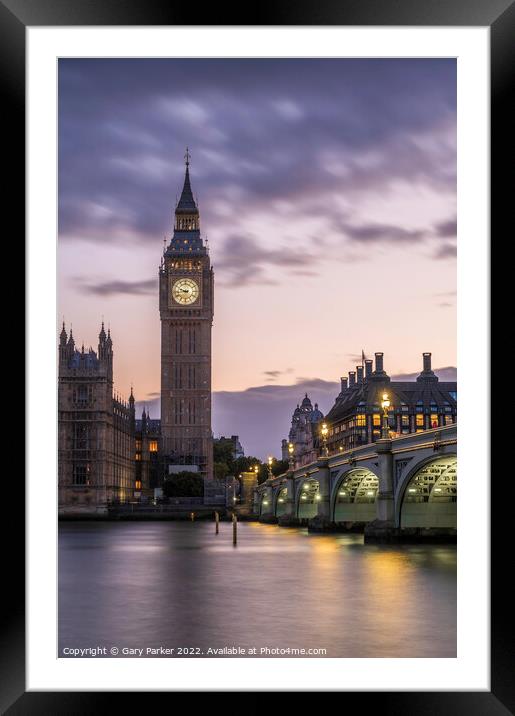Big Ben Framed Mounted Print by Gary Parker