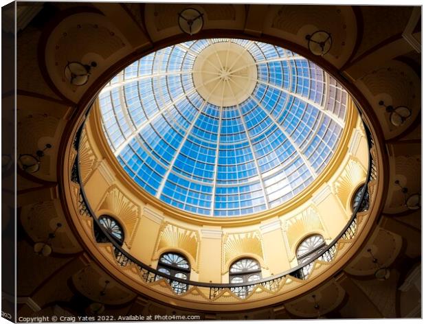 Domed Ceiling Winter Gardens Blackpool Canvas Print by Craig Yates