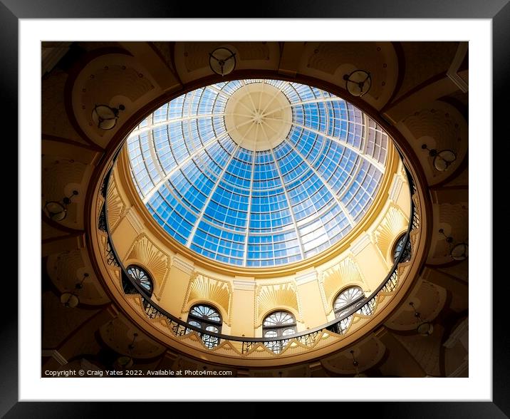 Domed Ceiling Winter Gardens Blackpool Framed Mounted Print by Craig Yates