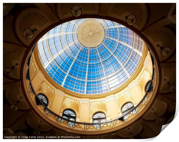 Domed Ceiling Winter Gardens Blackpool Print by Craig Yates
