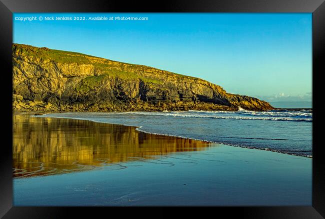 Witches Point Dunraven Bay Vale of Glamorgan Framed Print by Nick Jenkins