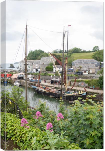 Charlestown Harbour, Cornwall Canvas Print by Graham Custance