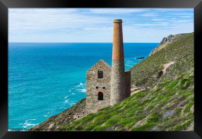 Wheal Coates Engine House (disused), Cornwall Framed Print by Keith Douglas