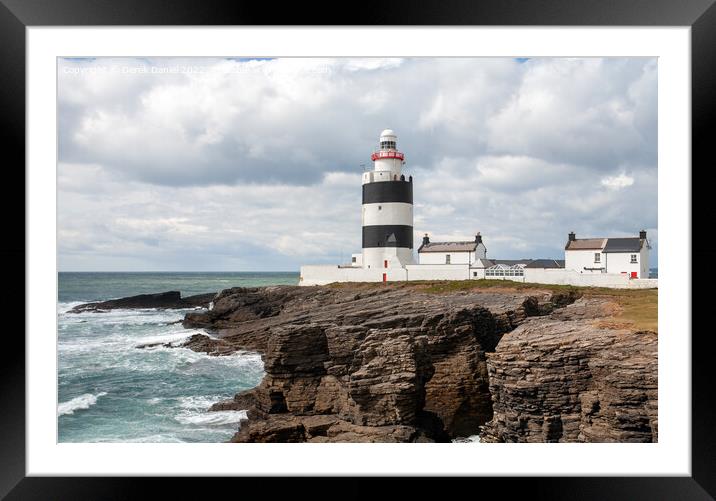 Hook Head Lighthouse, Co Wexford, Ireland  Framed Mounted Print by Derek Daniel