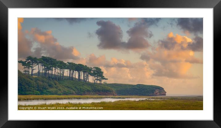 South Devon Sunset Framed Mounted Print by Stuart Wyatt