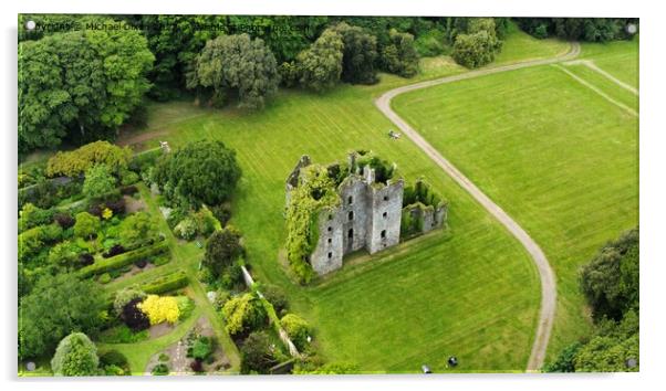 Castle Kennedy, Scotland  Acrylic by Michael Dixon