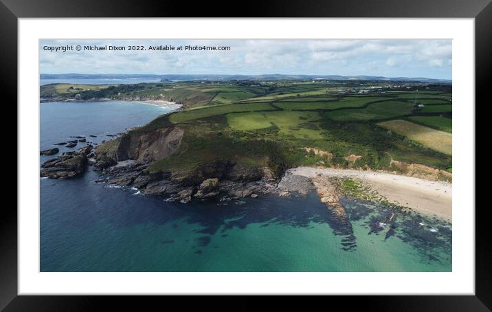 Cornish coast Framed Mounted Print by Michael Dixon