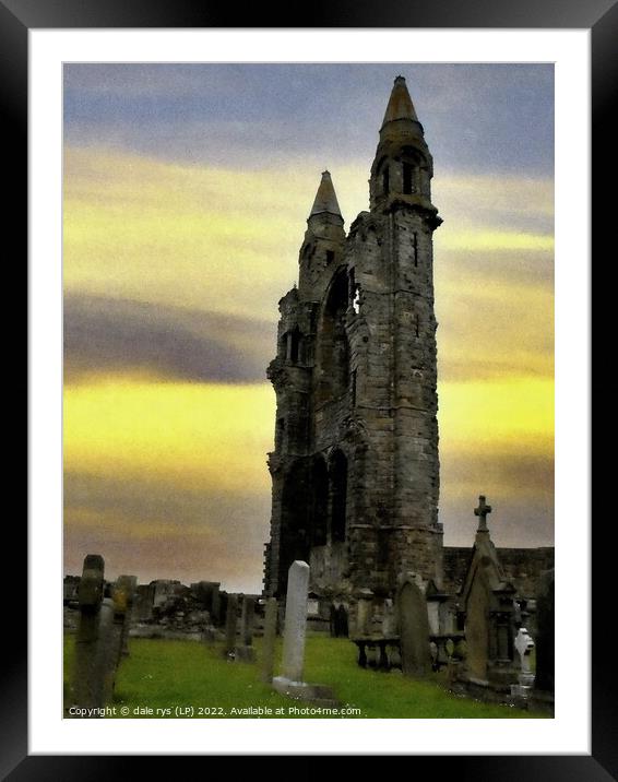 st. andrews cathedral saint andrews Framed Mounted Print by dale rys (LP)