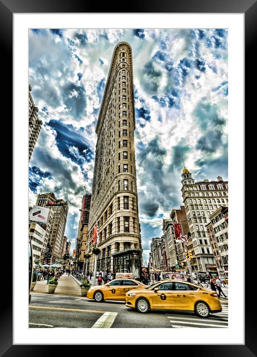 Flatiron Building Framed Mounted Print by Valerie Paterson