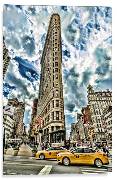 Flatiron Building Acrylic by Valerie Paterson