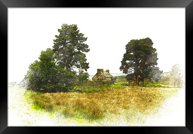Deserted Scottish Croft Framed Print by Robert Murray
