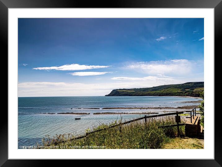 Robin Hoods Bay Framed Mounted Print by Andrew  Sturdy
