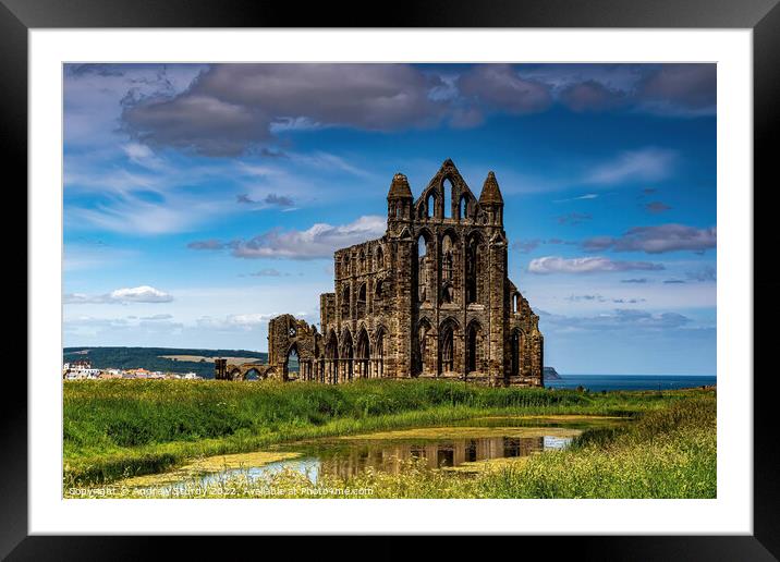 Whitby Abbey Framed Mounted Print by Andrew  Sturdy