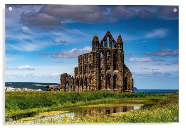 Whitby Abbey Acrylic by Andrew  Sturdy