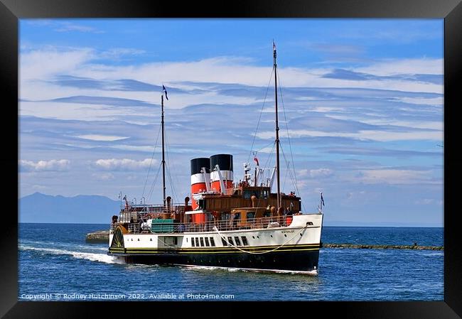 Steamship Waverley Framed Print by Rodney Hutchinson